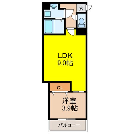 グラツィア千船の物件間取画像